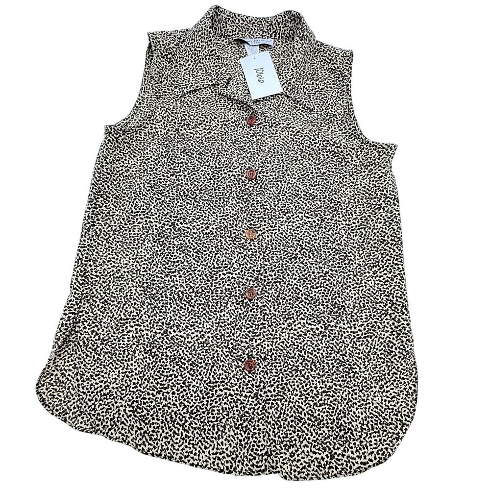 Fundamental Things Animal Print Sleeveless Blouse